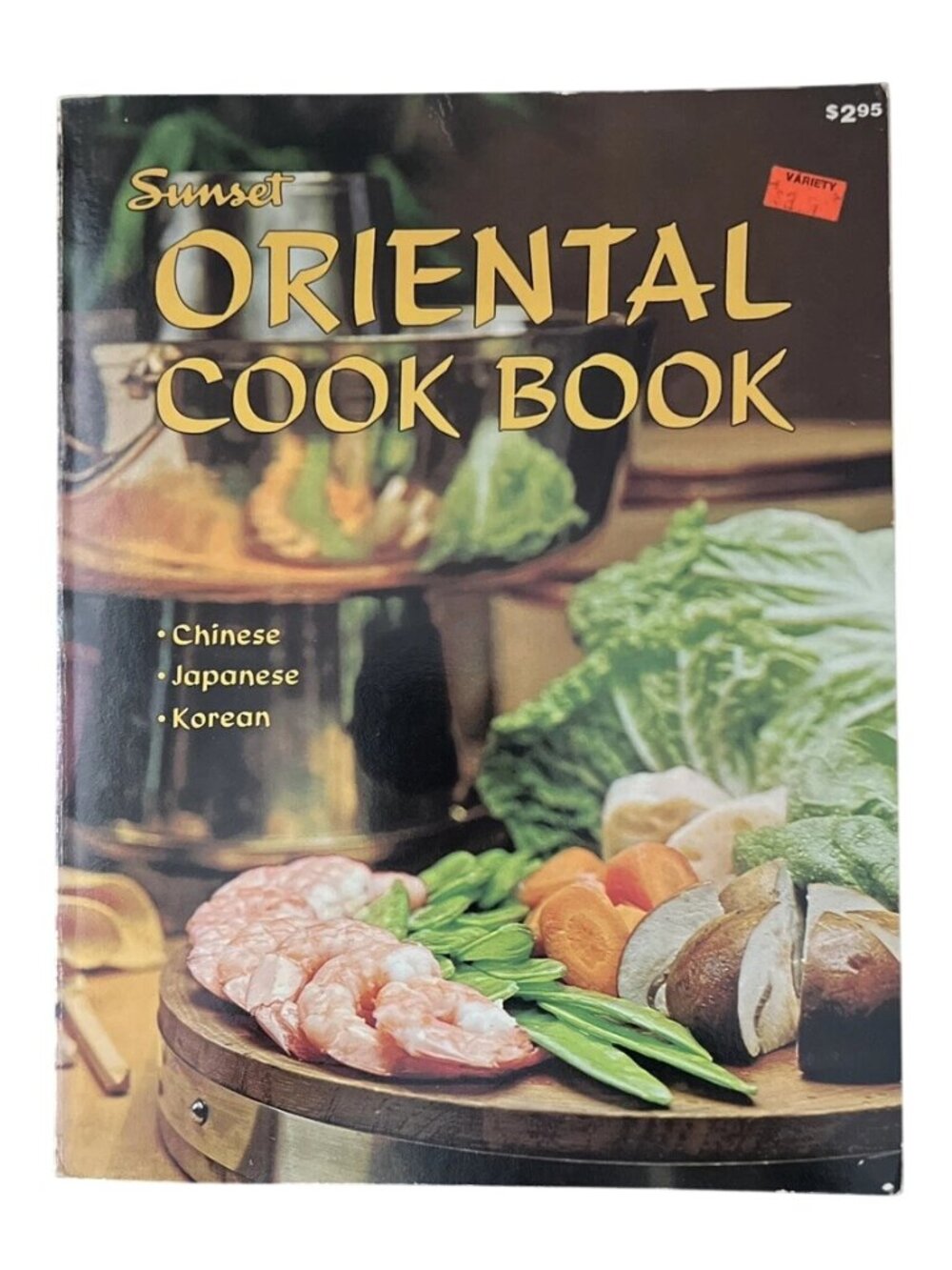 Sunset Oriental Cookbook Chinese Japanese Korean 1970 Lane Softcover